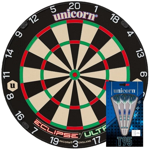 Unicorn Eclipse Ultra med T95 Tungsten Dartpile