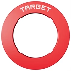 Target Notched Rød Beskyttelsesring 