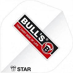 B-Star Flights - Bull's Logo Hvid