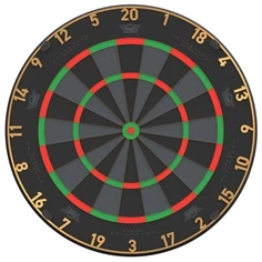 Bull's Advantage Black Dartskive