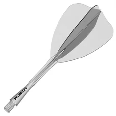 Winmau Fusion Arrow Flights - Transparent, Medium