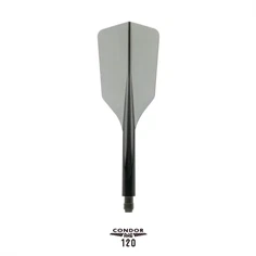 Condor Axe 120 Flights Slim - Klar sort, Kort