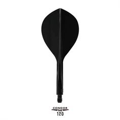 Condor Axe 120 Flights Teardrop - Sort, Kort